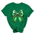 thumbnail image 5 of Fewfanhot Womens Clothes St Patricks Day Shamrock T-Shirts Happy Shirts Irish Clover Tee Tops, 5 of 5