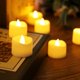 thumbnail image 2 of 12 velas LED. Velas electrónicas sin humo. Velas LED parpadeantes. Amarillo cálido, funcionan con pilas., 2 of 5