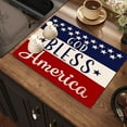 thumbnail image 5 of Dmlowu 4th of July Decorations Placemats 12x18" Non-Slip Table Mats Stain Proof Insulation Memorial Day Decorations Outdoor Placemats for Dinner Party Table Hotel Home Decoration, 5 of 7
