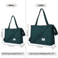 thumbnail image 2 of Bolso de mano Valleycomfy, vintage, casual, de pana para mujer, verde, 2 of 9