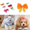 thumbnail image 4 of 10pcs/set Dog Cat Hairpins Pet Butterfly Shape Bows Headdress Hair Clip Accessories, Random Color, 4 of 7