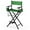 Olive Green/Black, variant on OmySalon Director's Chair 31" Height Folding Portable w/Storage Pouch & Footrest, Makeup Artist Chair for Salon, Events, Mobile, 250lb Capacity, Black Wood Frame & Olive Green Canvas Seat