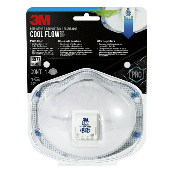 3M Paint Odor Valved Respirator, 1 Pack