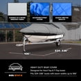 thumbnail image 4 of Budge 1200 Denier Premium Outdoor Protection for Hard Top and T-Top Boat Cover, Waterproof, Size BTHT-9: 27'-28' Long, 106" Beam, 4 of 8