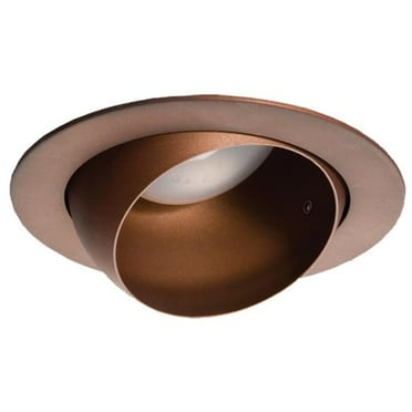 NICOR Lighting 4-Inch Adjustable Eyeball Recessed Trim, Oil-Rubbed Bronze (19506OB-OB)