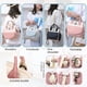thumbnail image 5 of Bolso de mamá, pequeño y lindo bolso frontal, bolso multifuncional desmontable para madre y bebé, bolso cruzado ligero e impermeable, bolso para la espalda para leche, 5 of 6