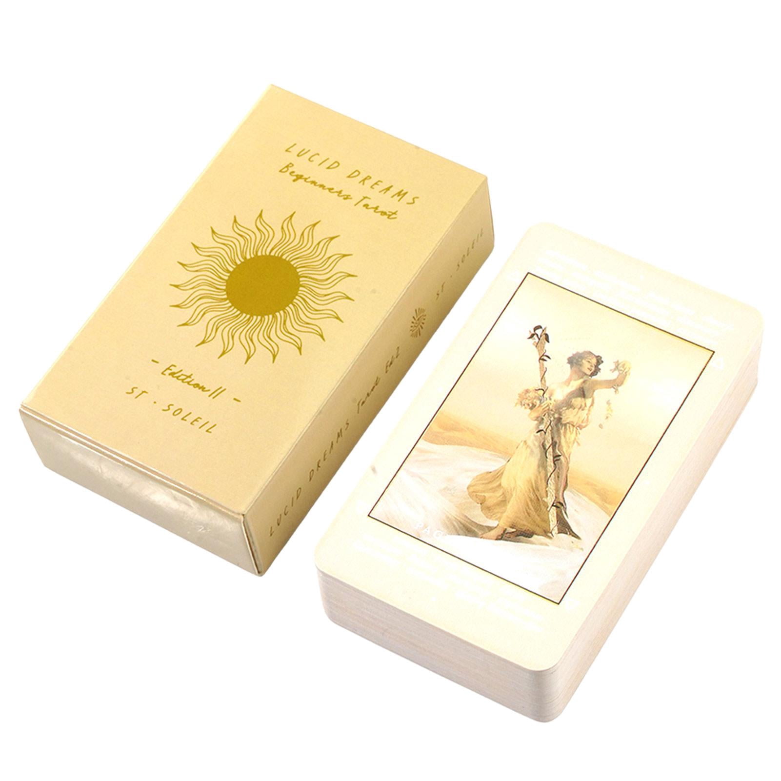 Tarot Cards for Beginners - Tarot Cards Oracle Deck - 78 Cards Tarot Cards  with Box Full English for Beginners Family Gathering - Walmart.com