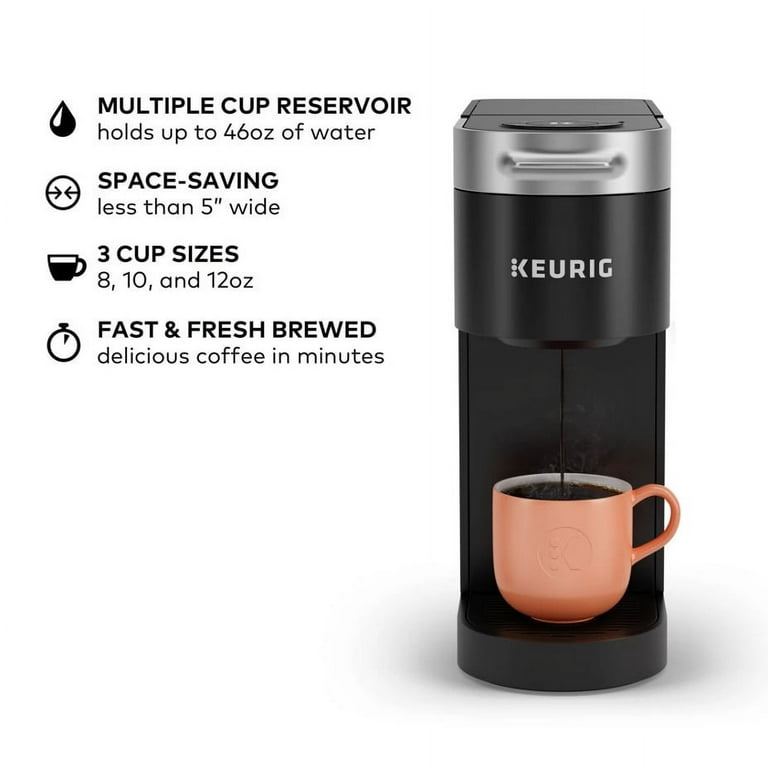 Keurig K-Slim + ICED Single Serve Coffee Maker, Brews 8 to 12oz. Cups, Gray