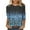Blue, variant on Neewe Women's Long-Sleeve Crew-Neck Cotton T-Shirt Classic-Fit Shirt Soft Breathable Casual Tee Basic Tops