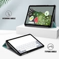 thumbnail image 3 of ELEHOLD Folding Stand Case for Google Pixel Tablet PU Leather Case Adjustable Kickstand Magnetic Folio Slim Shockproof Case for Google Pixel Tablet 2023,Green, 3 of 11