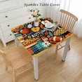 thumbnail image 2 of nygtbtfer  Fall TableclothRectangular, Hello Autumn Harvest Thanksgiving Colorful Graffiti Table Cover for Party Picnic Dinner Decor, 2 of 7
