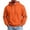 Orange, variant on cocolona Mens Solid Color Pullover Hoodie Long Sleeve Drawstring Hooded Sweatshirt Fall Fashion Casual Loose Tops