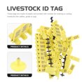 thumbnail image 3 of 100pcs Numbered Livestock ID Tag Animal Ear Tags Animal Number Tags for Cattle, 3 of 8