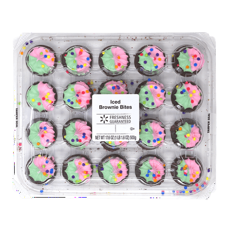Freshness Guaranteed Spring Brownie Bites Tray, 17.6 oz, 20 Count (Shelf Stable)