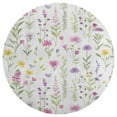 thumbnail image 3 of Floral Colorful Flower Round Rugs -Washable Non-Slip Small Round Area Rug Throw Soft Circle Rugs for Bedroom, Modern Print Indoor Carpet for Entryway Sofa Living Room, 3 of 6