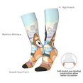thumbnail image 4 of Masiiu Bluey Print Adult Crew socks, Comfortable Novelty Colorful Patterned, Breathable, Stylish Colorblock for Men Women, 4 of 6