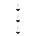 thumbnail image 2 of Toystoory Innovador Jardín S Belleza Elegante Durable Metal Macetas Colgantes Cesta De Flores Colgante Negro S Type1 NO1, 2 of 6