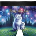 thumbnail image 4 of Happy New Year Exotic Shorthair Family Cheer Winter Midnight Firework All Over Print Boxer Briefs Underwear for Men Dad Cat Lover Kitten Owner Gifts - 02025, 4 of 6