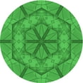 thumbnail image 1 of Ahgly Company Machine Washable Indoor Round Transitional Lime Green Area Rugs, 3' Round, 1 of 7