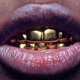 thumbnail image 4 of 2 Piezas Chapado en Oro Brillante Inferior Tapa Halloween Cosplay Joyería Plata Tono Dorado Yuyangstore Gorra con dientes de oro de 18k de Hip Hop, 4 of 8
