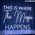 thumbnail image 4 of Glowneon This Is Where The Magic Happens Neon Sign, Gym Club Led Art, 4 of 5
