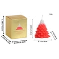 thumbnail image 3 of Festive Christmas Tree Candle Cedar Scented Holiday Party Decorative Ornament for Seasonal Home Celebration, 3 of 6