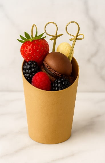 Way to Celebrate 24ct Kraft Charcuterie Cups & 100 Bamboo Picks