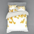 thumbnail image 2 of Ambesonne Fall Bedding Set 3 Pcs, Blooming Flowers Garden, Twin, Yellow Brown, 2 of 3