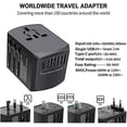 thumbnail image 2 of International Travel Adapter, Global Travel Charger with 4 USB Ports Power Adapter, 2 of 4