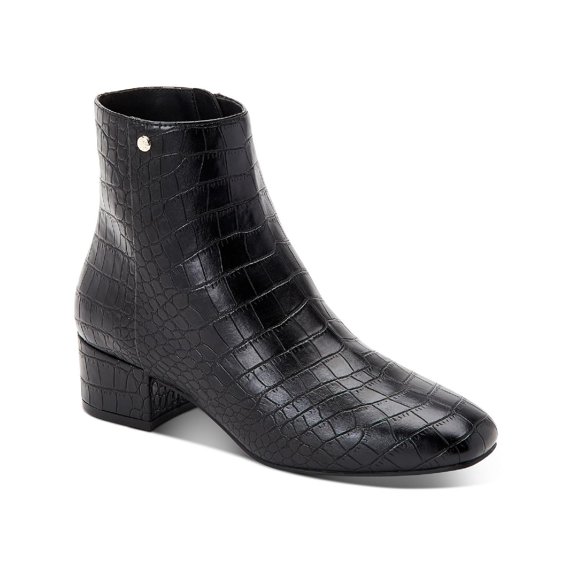 Charter Club Womens Heatherr Faux Suede Square Toe Booties