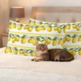 thumbnail image 3 of Summer Lemons Outdoor Pillow Covers Pack of 2 Yellow Fruit Leaf Striped White Background Waterproof Throw Pillow Covers Decorative Cushion Cases for Patio Garden Tent Balcony Couch 20x12 inch, 3 of 9