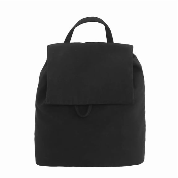 Fashion Backpacks New Canvas Bag Schoolbag Simple Drawstring Large Capacity Backpack Tide,College style sports backpack for women(Black)