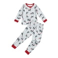 thumbnail image 1 of ITFABS Famille Correspondant Pyjamas Ensemble pour Enfants Adultes Dormeuses Imprimé Animal, 1 of 9