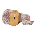 thumbnail image 1 of Vickerman Q180338 2.5 in. x 10 Yards Frosted Tan Poinsettia Ribbon, 1 of 1