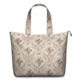 thumbnail image 1 of Sac Weekender Floral et Crâne, Grand Sac à Main avec Poignées Durables pour Femmes, 1 of 5