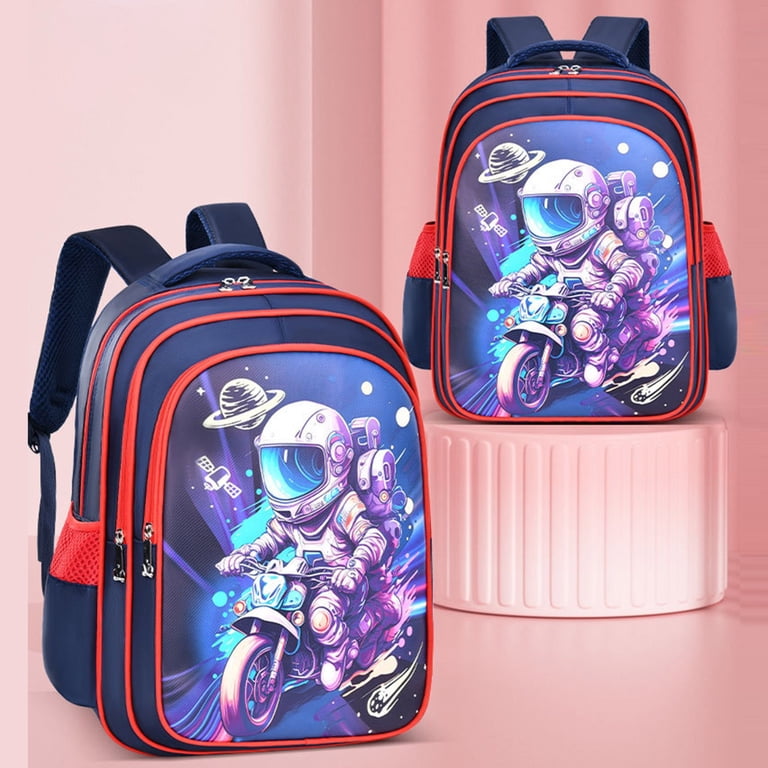 JAHH Space Adventure Backpack for 3-4 Grade, Astronaut Print  display picture 1