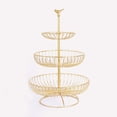 thumbnail image 1 of Cesta de frutas de 3 niveles, cuenco, encimera de alambre, estante para verduras con asa superior, forma de pájaro, cocina, sala de estar Ormromra CDWJ159-2, 1 of 5