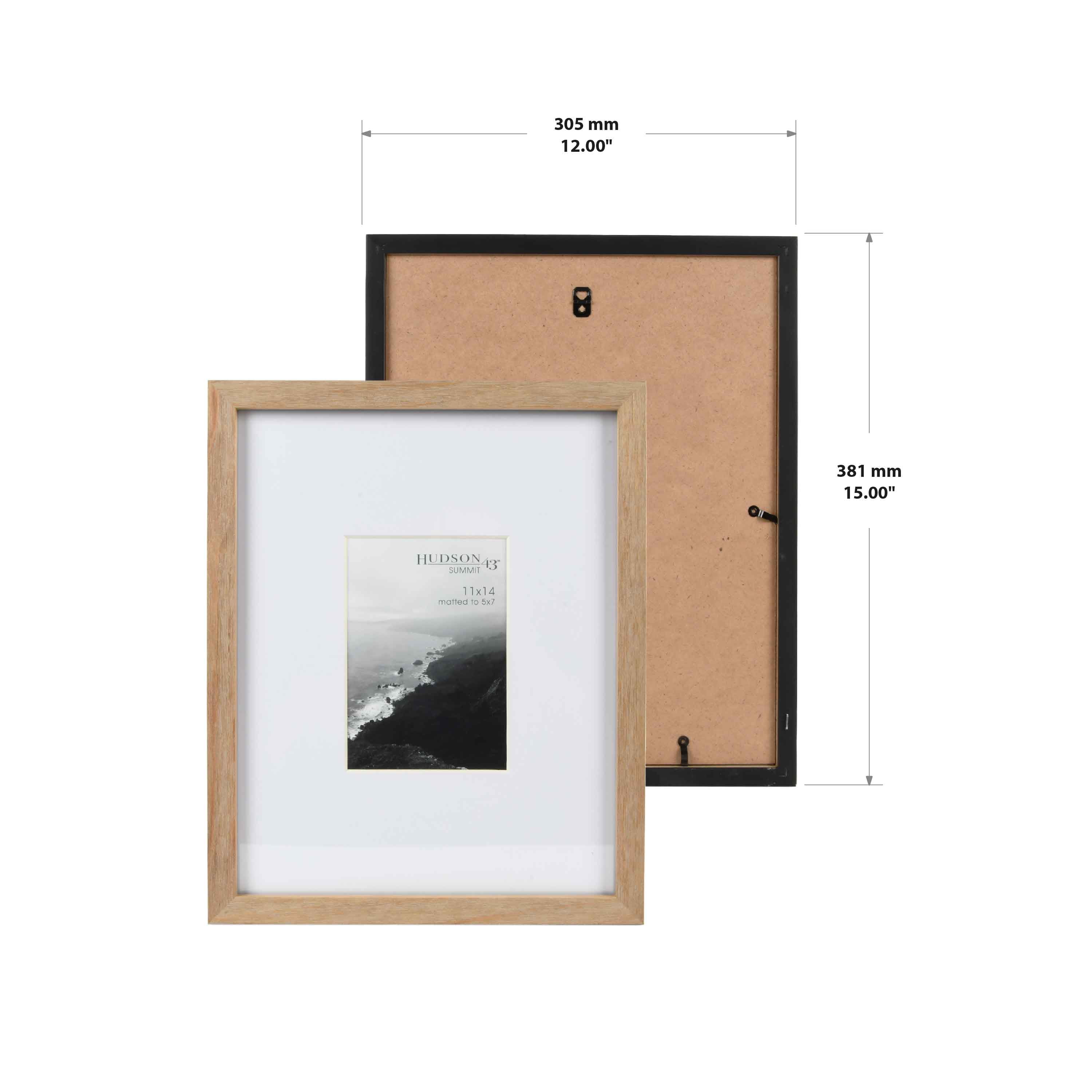 11x14 Picture Frame with Matboard - Holds One 8x10 Image