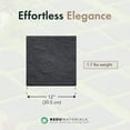 thumbnail image 4 of 12in x 12in STOMP Square Recycled Materials Stepping Stone in Black, 10-pack, 4 of 9