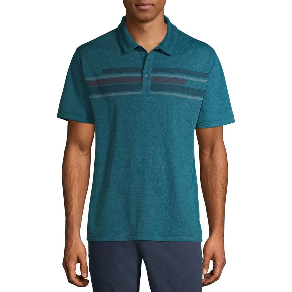 Men's and Big Men's Short Sleeve Polyester Polo, up to