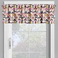 thumbnail image 2 of Ambesonne Girls Valance Pack of 2, Fashion Themed Cartoon Art, 54"X12", White Multicolor, 2 of 5