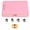 Pink, variant on LAZIOEGR Rolling Toy Storage Bin with Lid and Wheels Children Building Blocks Organizer Foldable Household Chest Box Orange Color Safe Reliable Large Capacity Storage Solution (18.5 inches / 47 cm)