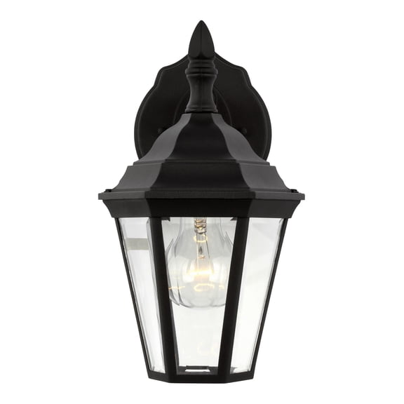 Generation Lighting 88937-12 11" Black One-Light Outdoor Wall Lantern