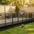 thumbnail image 3 of 16 Panels No Dig Garden Fence 34 ft(L) X 40 in(H) Animal Barrier for Yard, Patio, Garden Borders, Outdoor Decorative Fencing with Thick Pipe Metal Panels, 3 of 6