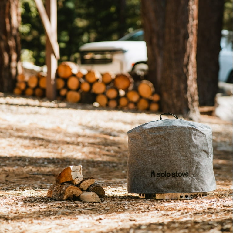 Solo Stove Bonfire Shelter, Protective Cover, Waterproof, PVC-coated  polyester, Grey - Walmart.com
