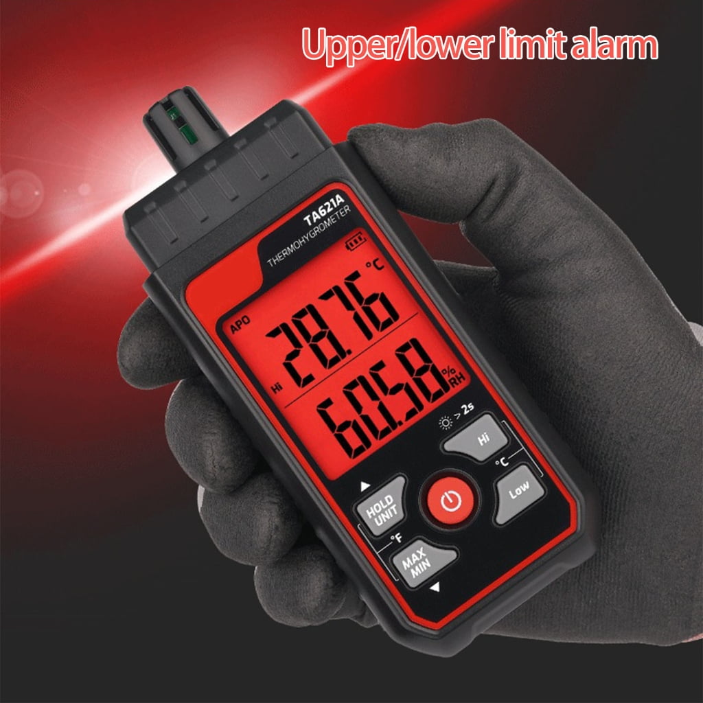 Miiottaa Quadruple Hygrometer Thermograph Perceivable Alarm Transportable Plan Various Environmental Monitoring