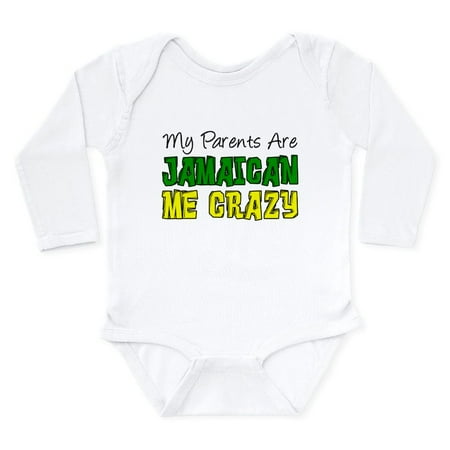 

CafePress - Parents Jamaican Me Crazy Body Suit - Long Sleeve Infant Bodysuit