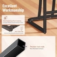 thumbnail image 6 of MF Studio 24" Counter Height Bar Stool with Back Set of 4, Faux Leather Bar Chair for Kitchen Island, Light Gray, 6 of 8