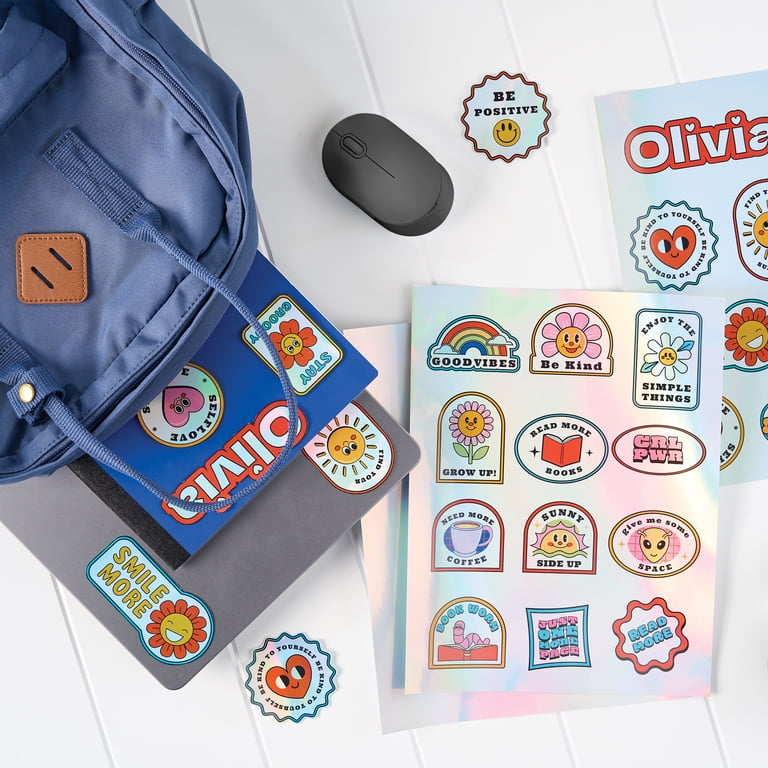 Holographic hartjes stickers - Bedels & meer