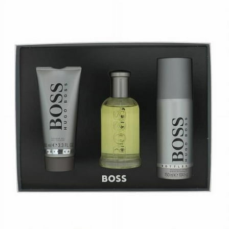 HUGO BOSS BOTTLED 3PCS SET (M): 100ML EDT SPRAY   100ML S/G   150ML DEO SPRAY